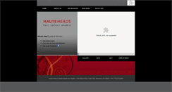 Desktop Screenshot of hauteheads.com